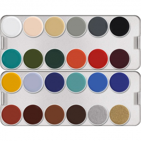 Kryolan Aquacolor SN Palette 12 Colors