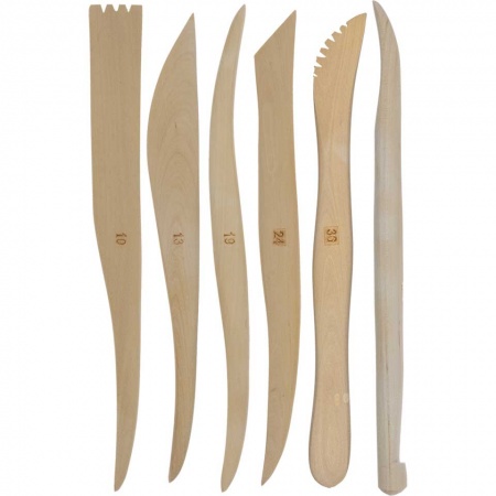 Kryolan Wooden Modelling Spatula Set