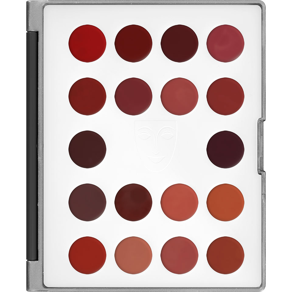 Kryolan Lip Rouge Mini-Palette - 18 Colour