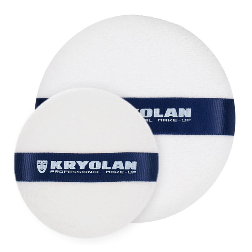 Kryolan Round Powder Puff (White)